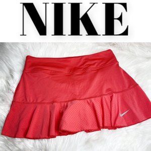 NIKE Dri-Fit Pink Red Tennis Running Skort, Size Small